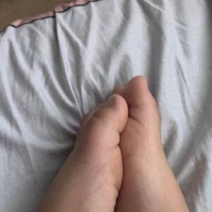 Lushness foreign feet freshly prepped by an luxurious Asian nail salon